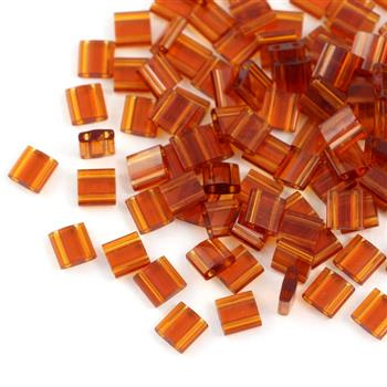 Miyuki Tila Beads 5x5x1,9mm Dk Topaz [30szt]