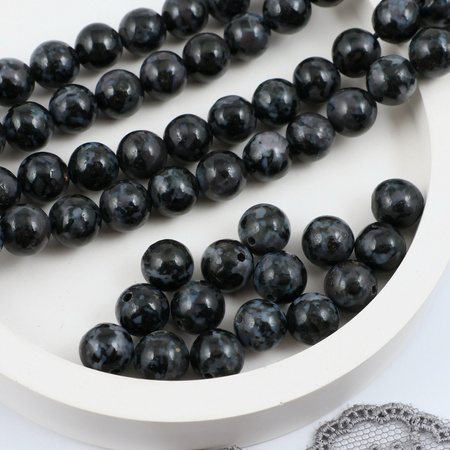 Indygo gabro kula gładka 8mm