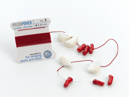 Griffin Nici nylonowe z igłą amber 0,70mm