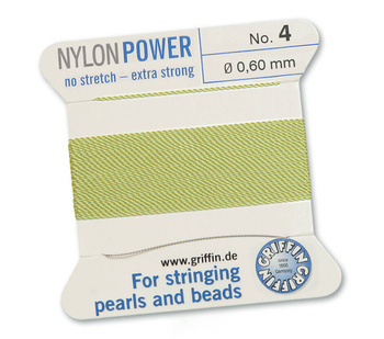 Griffin Nici nylonowe z igłą jade green 0,60mm [2m]