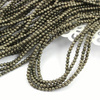 Piryt złoty kula gładka 3mm [sznur 40cm]