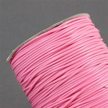 Sznurek powlekany jasny różowy 1,5mm [1metr]