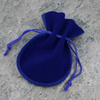 Sakiewka z weluru kobaltowa 12x9cm