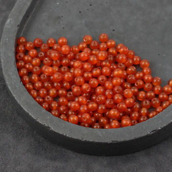 Agat brazylijski kula gładka karneolowa 4mm [10szt]