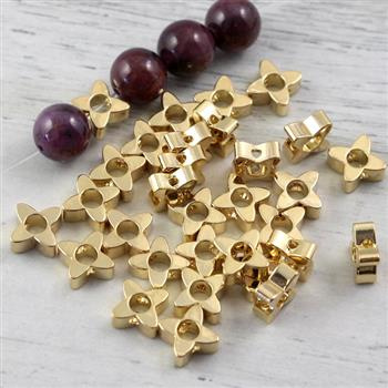 Przekładka złota kwiatek HQ 9x7mm