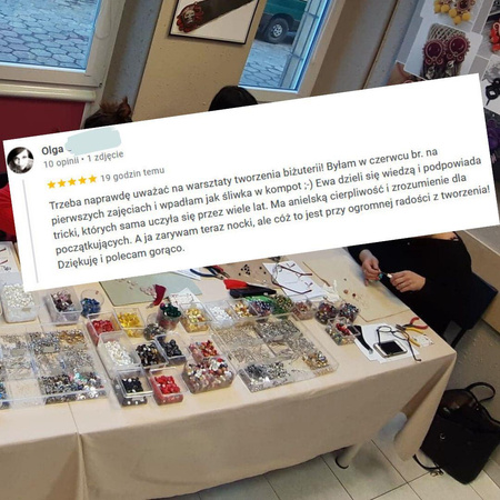 Warszawa TWORZENIE BIŻUTERII KURS INDYWIDUALNY (3H) voucher na warsztaty