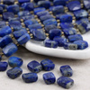 Lapis lazuli z pirytem prostokąt fasetowany 10x8mm