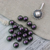 Miyuki Cotton Pearls Rich Green Black kula 12mm