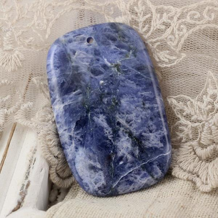 Sodalit zawieszka plaster owal 55x35mm