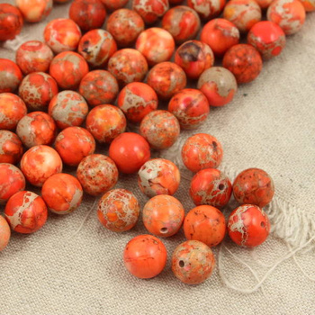 Jaspis lazurowe wybrzeże kula pomarańczowa 10mm