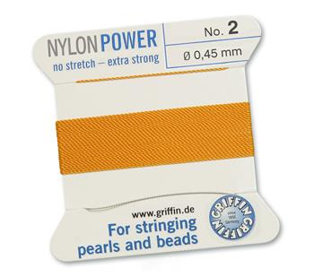 Griffin Nici nylonowe z igłą amber 0,45mm