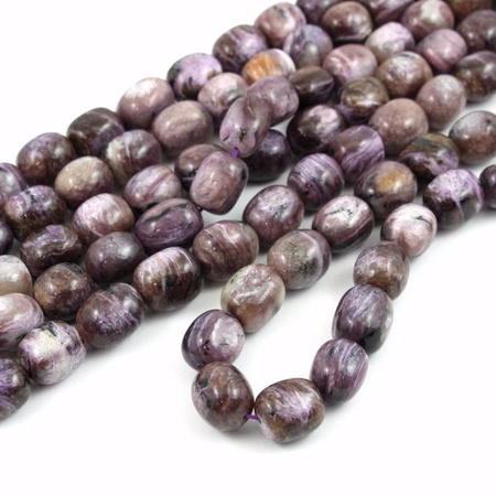 Czaroit gładka beczka 15x12mm