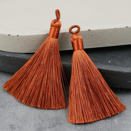 Chwost z pętelką rudy 70 mm