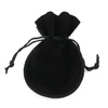 Sakiewka z weluru czarna 12x9cm