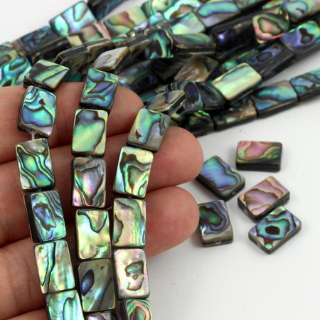 Muszla paua prostokąt 12x8mm