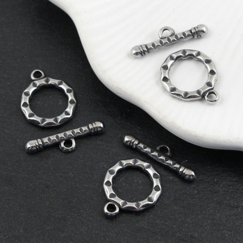 Zapięcie toggle młotkowane stal szlachetna 16mm