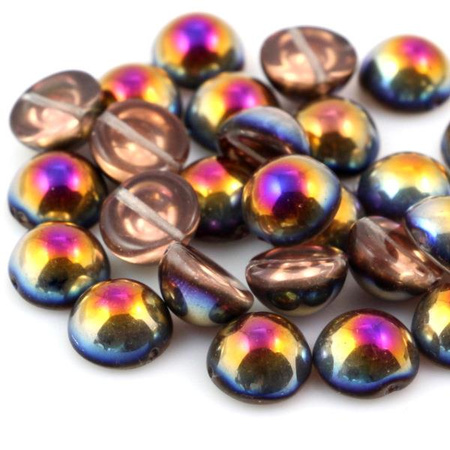 Dome Bead półkula 10x6mm Crystal Sliperit