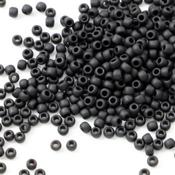 Toho Round 11/0 Opaque-Frosted Jet [10g]