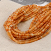 Awenturyn pomarańczowy oponka gładka 4x2mm [sznur 39cm]