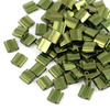 Miyuki Tila Beads 5x5x1,9mm Olive Green Gold Lustered [30szt]
