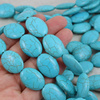 Howlit turkusowy owal 25x18mm