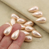 Perła seashell kropla brzoskiwniowa 18x10mm
