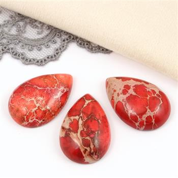 Kaboszon jaspis lazurowe wybrzeże łezka 30x20mm