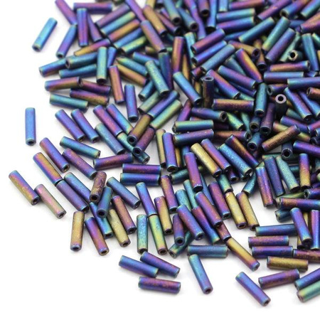 Miyuki Bugle #2 Matted Multi Iris 6mm [5g]