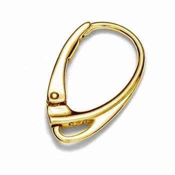 Bigle angielskie srebro pozłacane 18x10mm Ag925 [para]