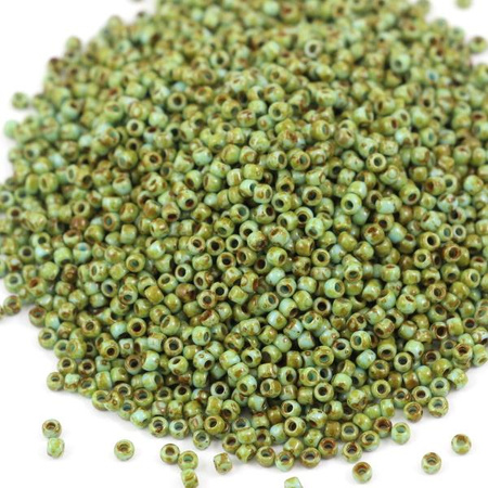Toho Round 11/0 HYBRID Opaque Cornflower - Picasso [10g]