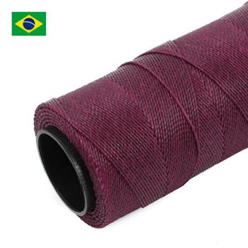 Sznurek do makramy brazylijski woskowany Plum 1mm [1metr]