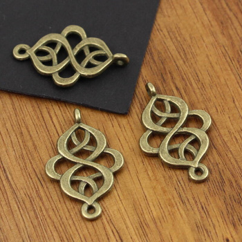 Baza kolczyka mosiężna 28x18mm