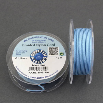 Griffin sznurek nylonowy błękitny 1,5mm [1 szpula/10 m]