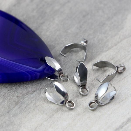 Krawatka srebrna stal szlachetna 12mm