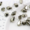 Piryt złoty kropla fasetowana 14x10mm