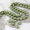 5860 Swarovski Crystal Iridescent Green Coin Pearl 10mm [2szt]