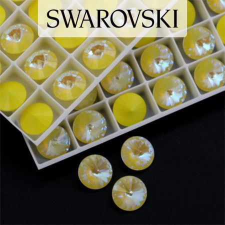 1122 Swarovski Rivoli 12mm Sunshine DeLite [2szt]