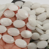 Jadeit owal gładki biały 25x18mm