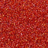 Miyuki Delica 11/0 White Lined Flame Red AB [5g]