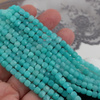 Amazonit kostka fasetowana 5mm [sznur 39cm]