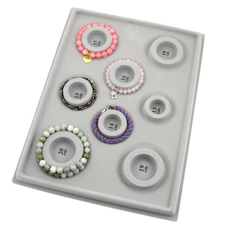 Taca / tablica do projektowania bransolet szara 35x26cm