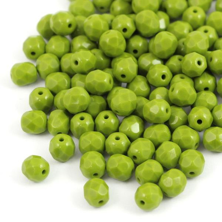 Fire Polish 6mm Opaque Olivine [20szt]