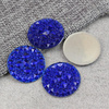 Kaboszon z żywicy druza moneta kobaltowa 25mm