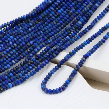 Lapis lazuli oponka fasetowana 3x2mm [sznur 39cm]