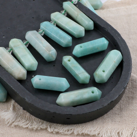 Amazonit zawieszka grot 25-35mm