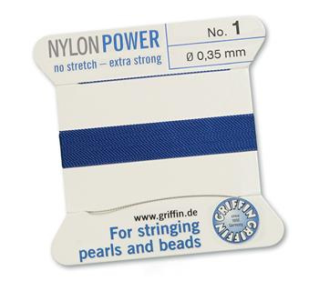 Griffin Nici nylonowe z igłą dk blue 0,35mm [2m]