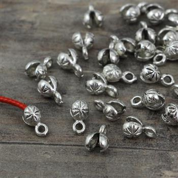 Łapaczka ozdobna srebrna dziewczynka 4,5mm