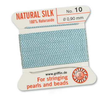 Griffin Nici jedwabne z igłą turquoise 0,90mm [2m]