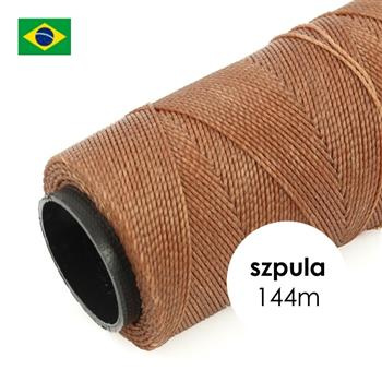 Sznurek do makramy brazylijski woskowany Cinnamon 1mm [szpula 144m]