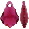 6090 Swarovski Baroque Pendant 16x11mm Ruby